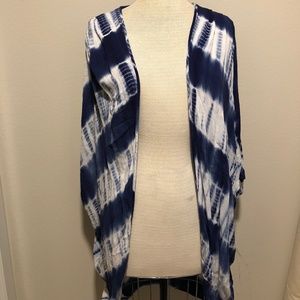 LAST ONE Tie Dye Kimono Cover Up Cardigan Wrap